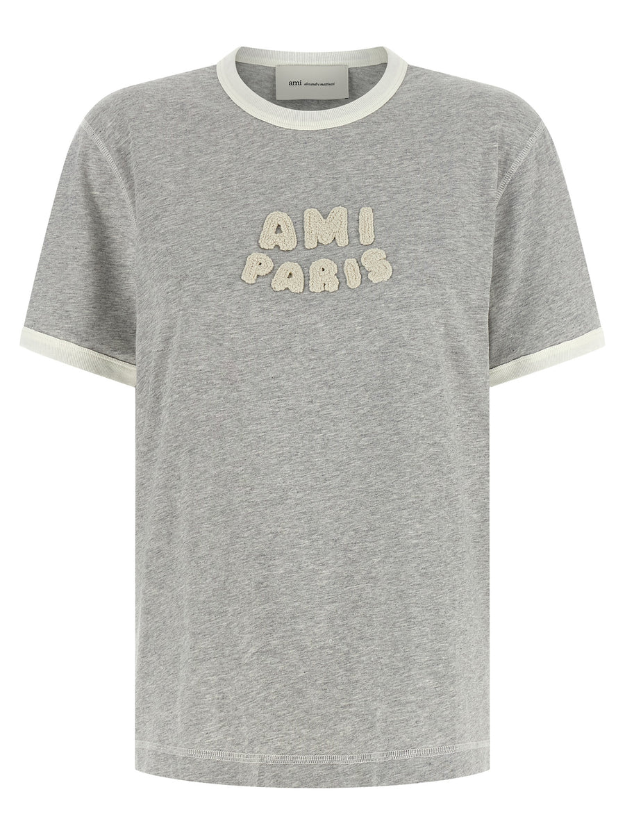 AMI Paris 100% Cotton t-shirt in gray