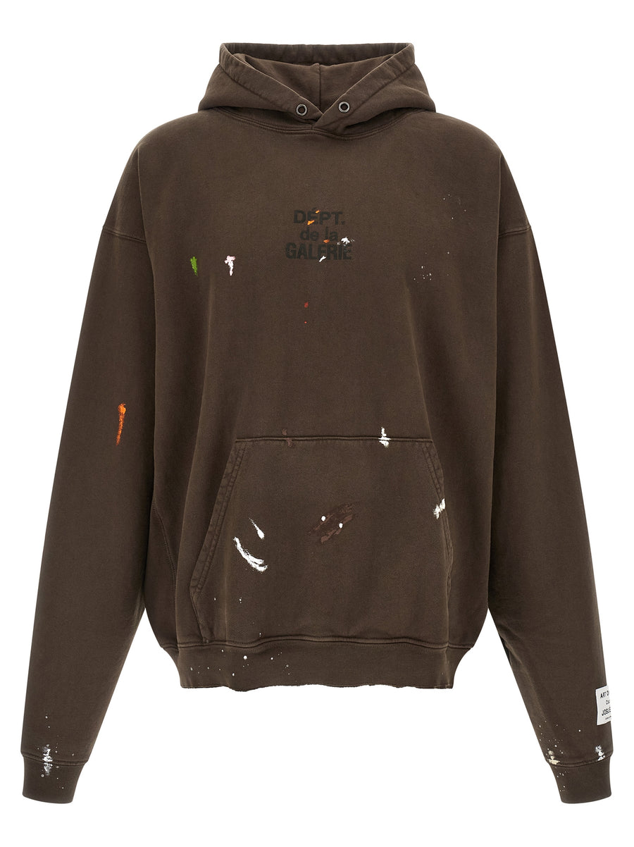 Gallery Dept. 100% cotton hoodie in brown