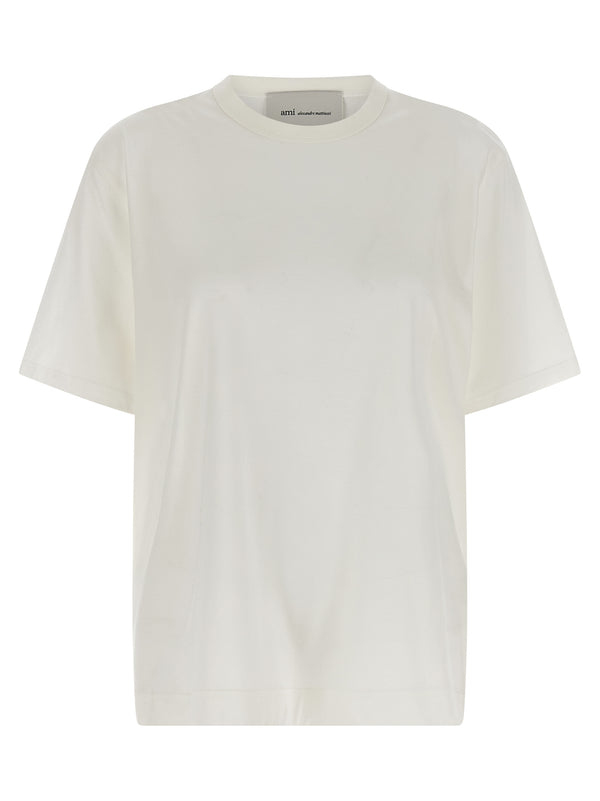 AMI Paris 100% cotton t-shirt in white