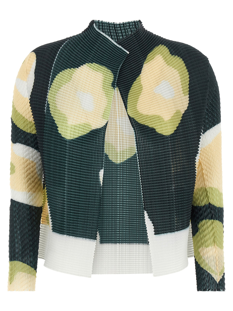 Issey Miyake 100% Polyester cardigan in black