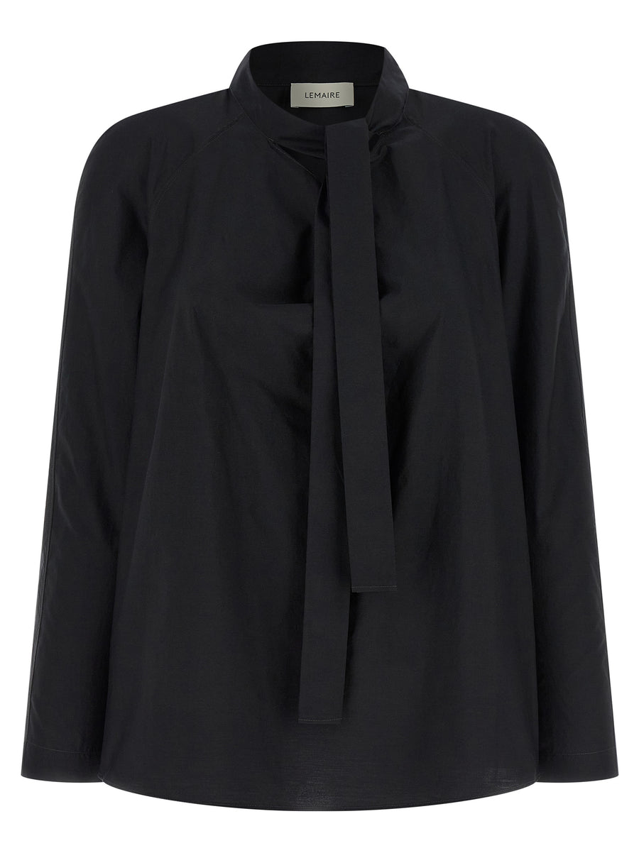 Lemaire 80% cotton blouse in black