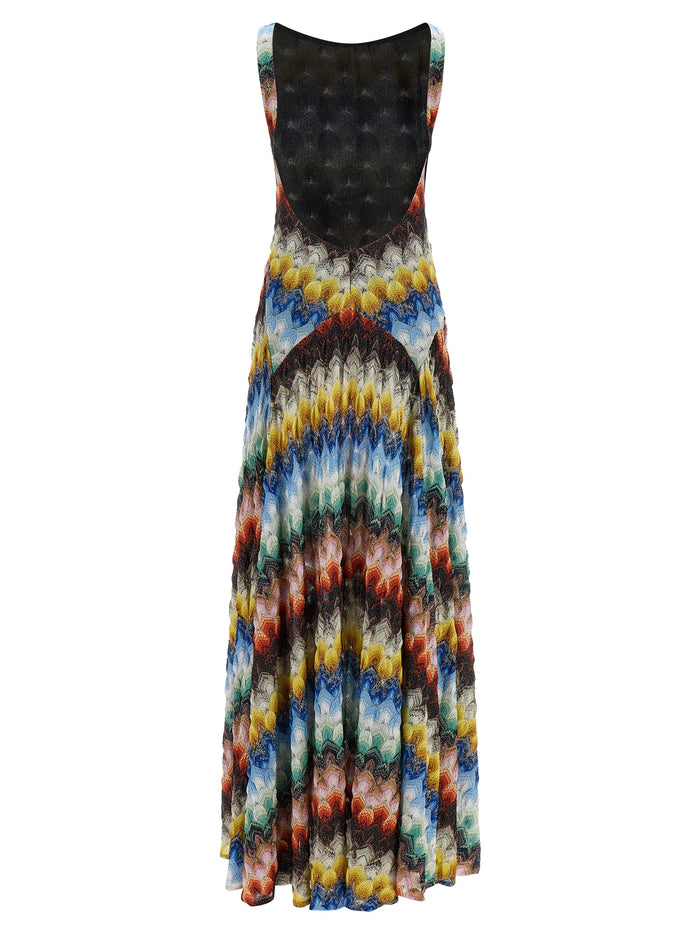 Missoni 85% viscose dress in multicolor — view 2