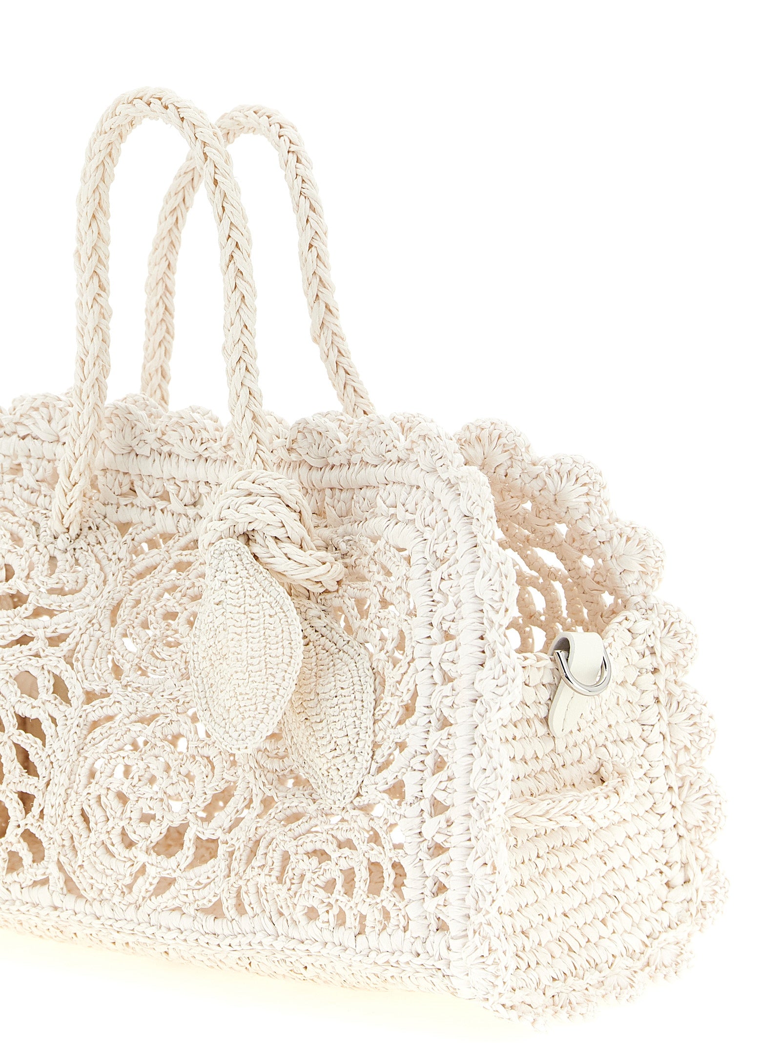 White Polyamide Handbag Bag