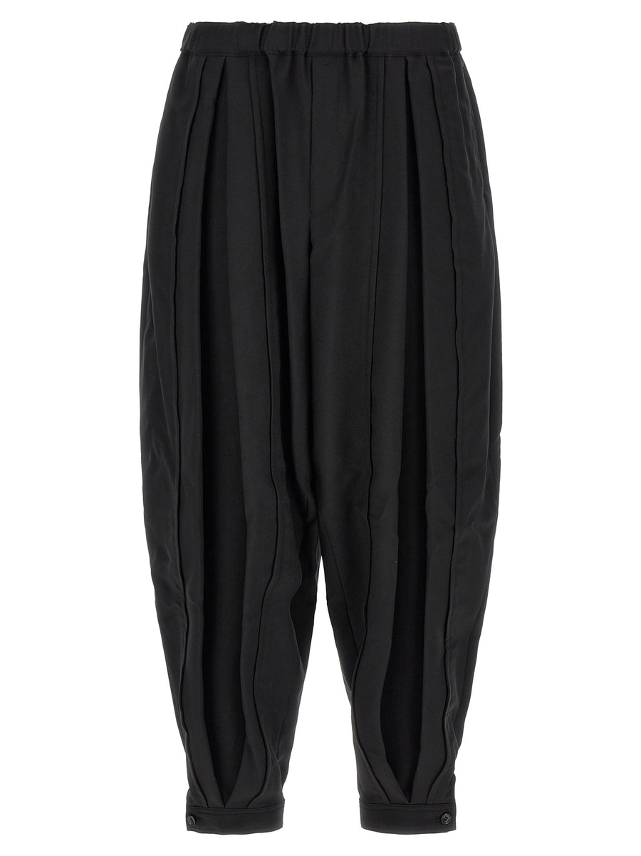 Comme des Garçons 100% Polyester trousers in black