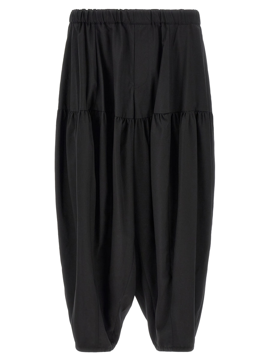 Comme des Garçons 100% Polyester trousers in black