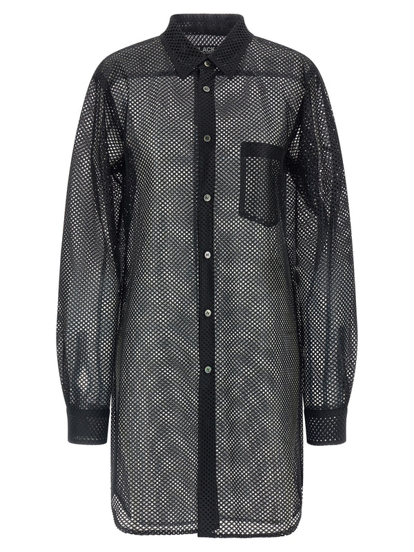 Comme des Garçons 100% Polyester shirt in black