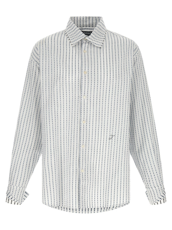 Jacquemus 100% cotton shirt in white