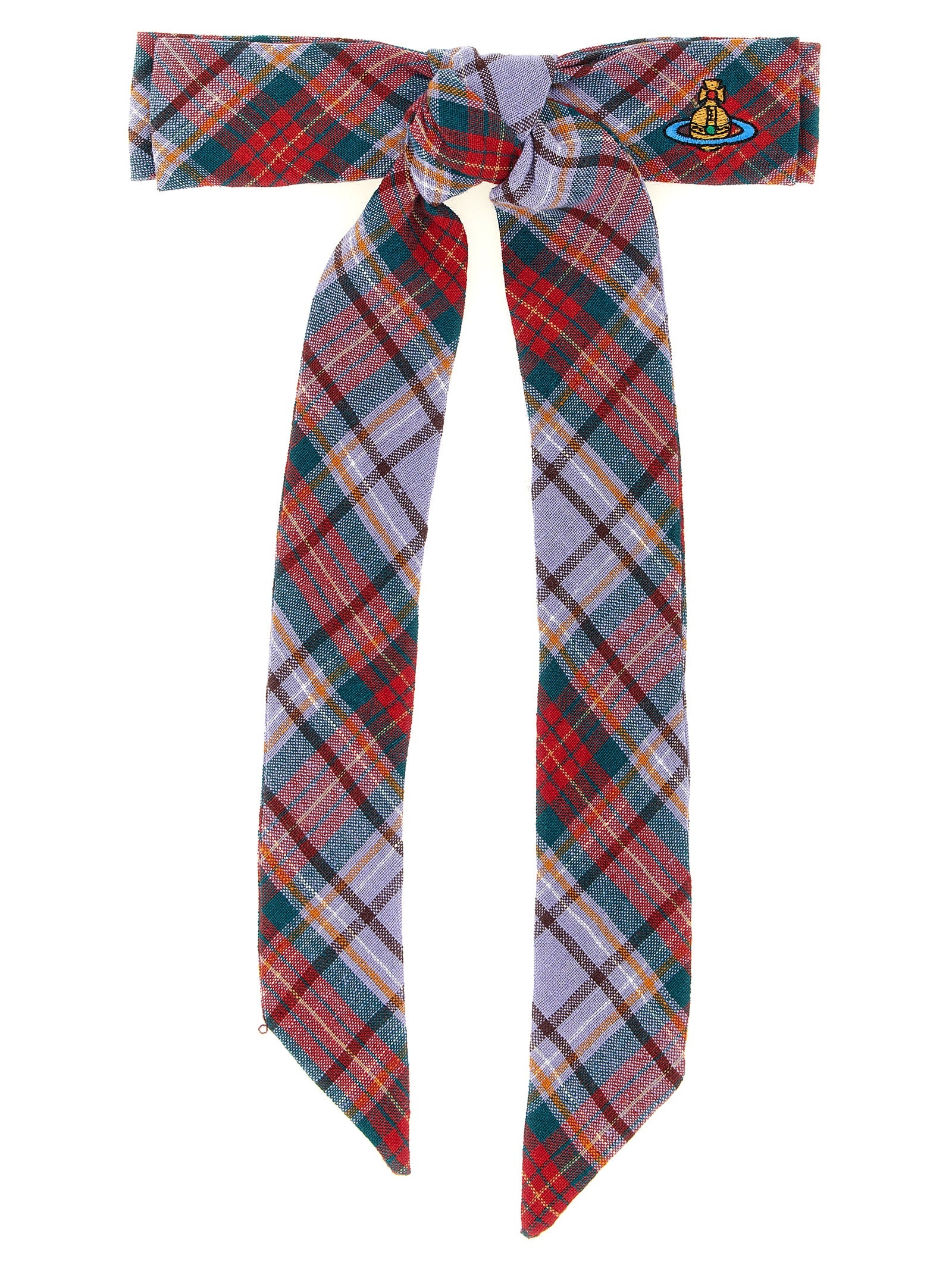 Vivienne Westwood 100% linen hair clip in multicolor