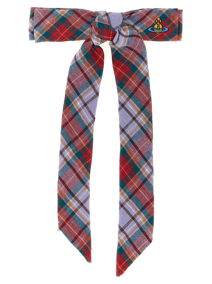 Vivienne Westwood 100% linen hair clip in multicolor