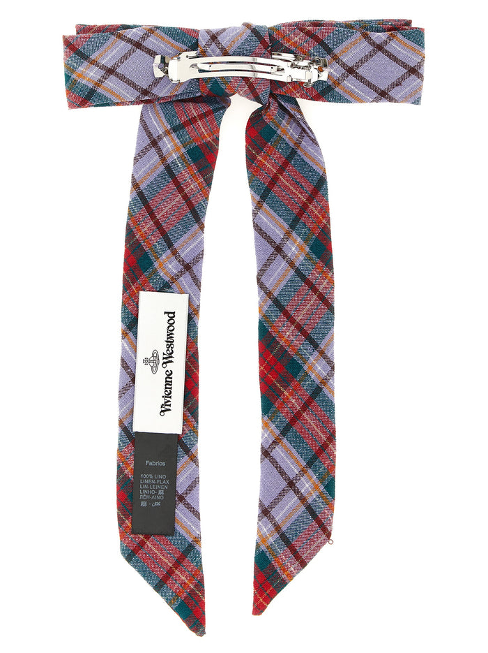 Vivienne Westwood 100% linen hair clip in multicolor — view 2