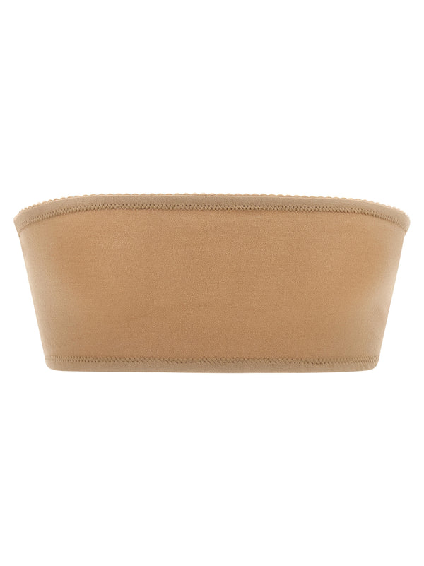 Maison Margiela 83% Polyamide bandeau top in pink