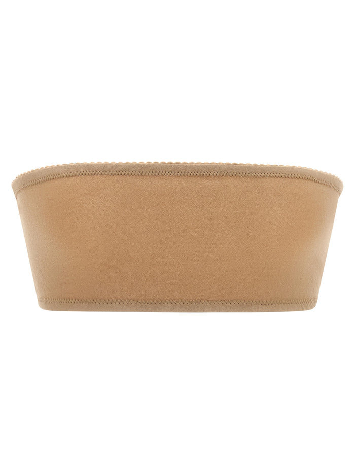 Maison Margiela 83% Polyamide bandeau top in pink