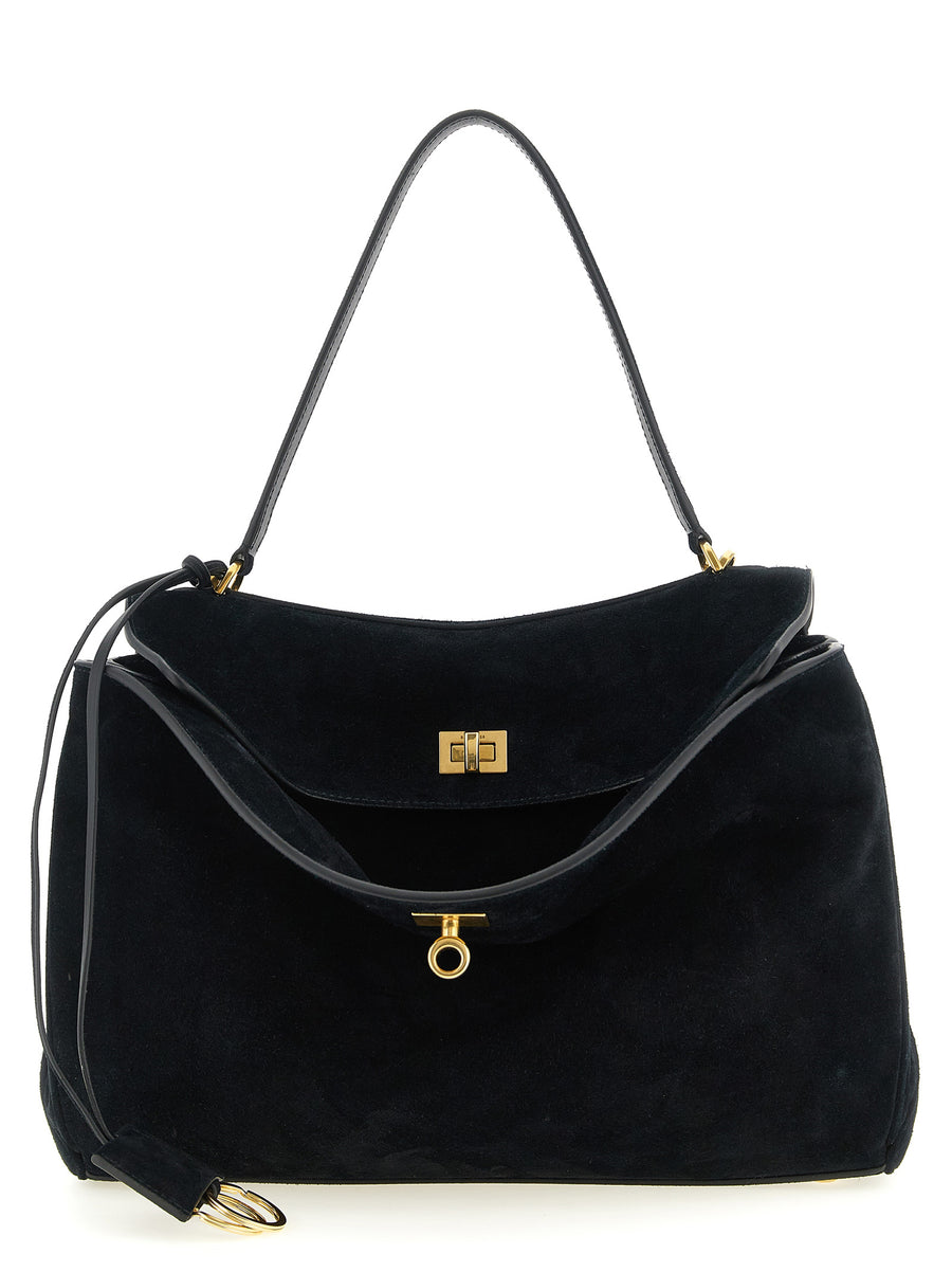 Balenciaga 100% Calfskin Leather shoulder bag in black