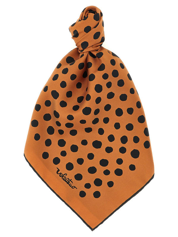 Valentino Garavani 100% Silk scarf in brown