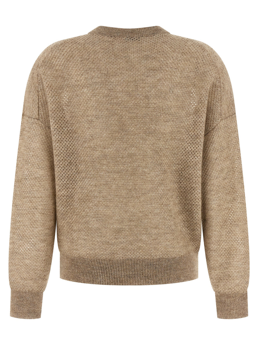 Beige Wool Cardigan Clothing