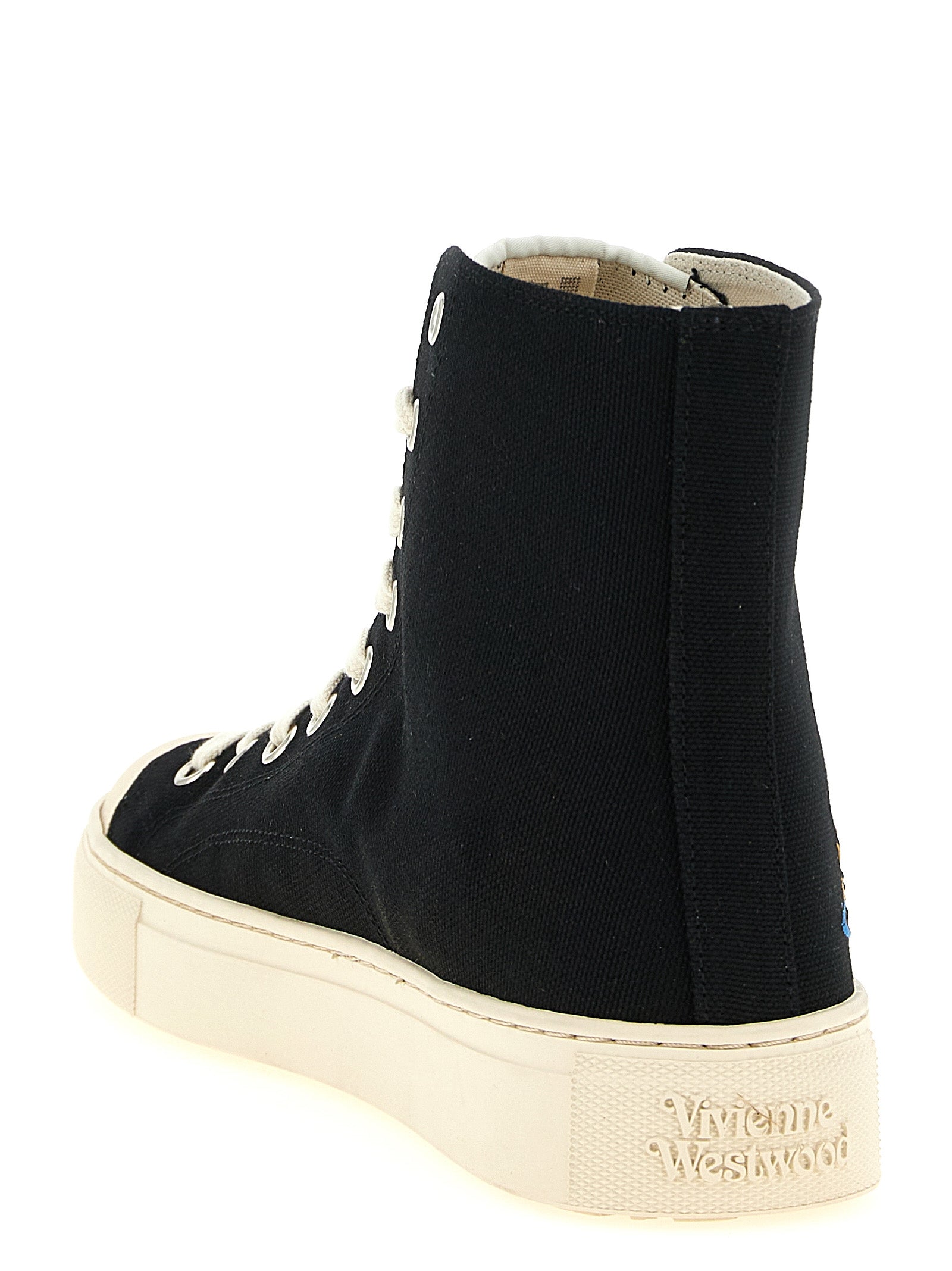 Vivienne Westwood 100% cotton sneaker in black — view 3