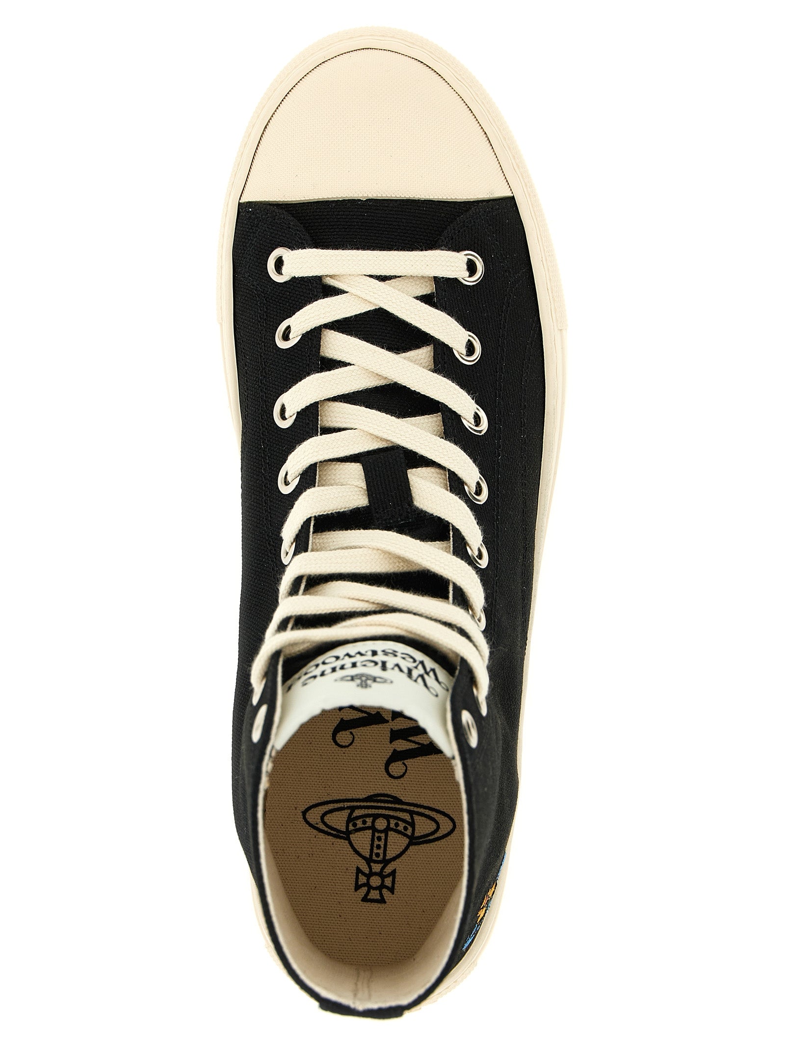 Vivienne Westwood 100% cotton sneaker in black — view 4