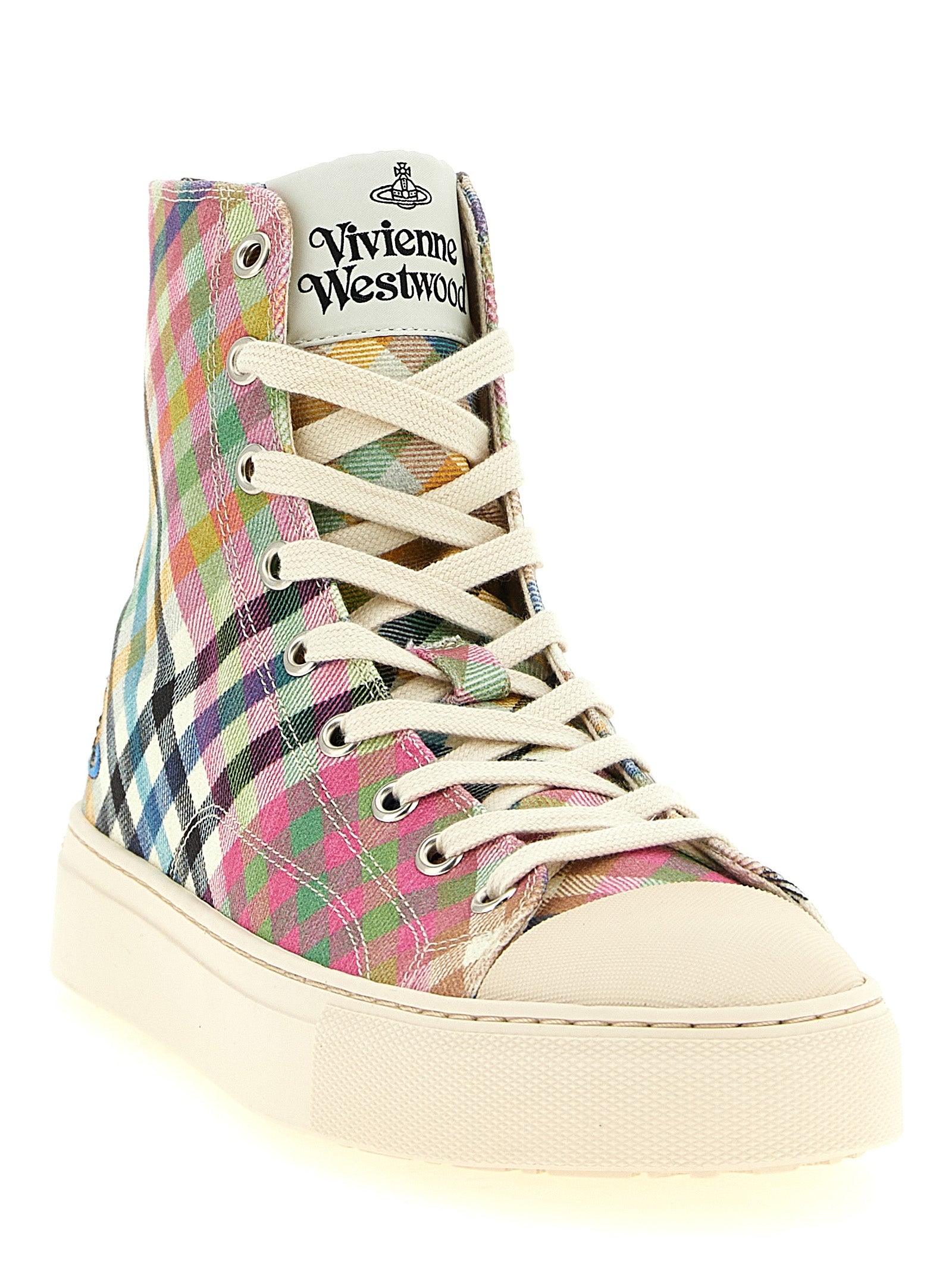 Vivienne Westwood 100% cotton high-top sneaker in multicolor — view 2