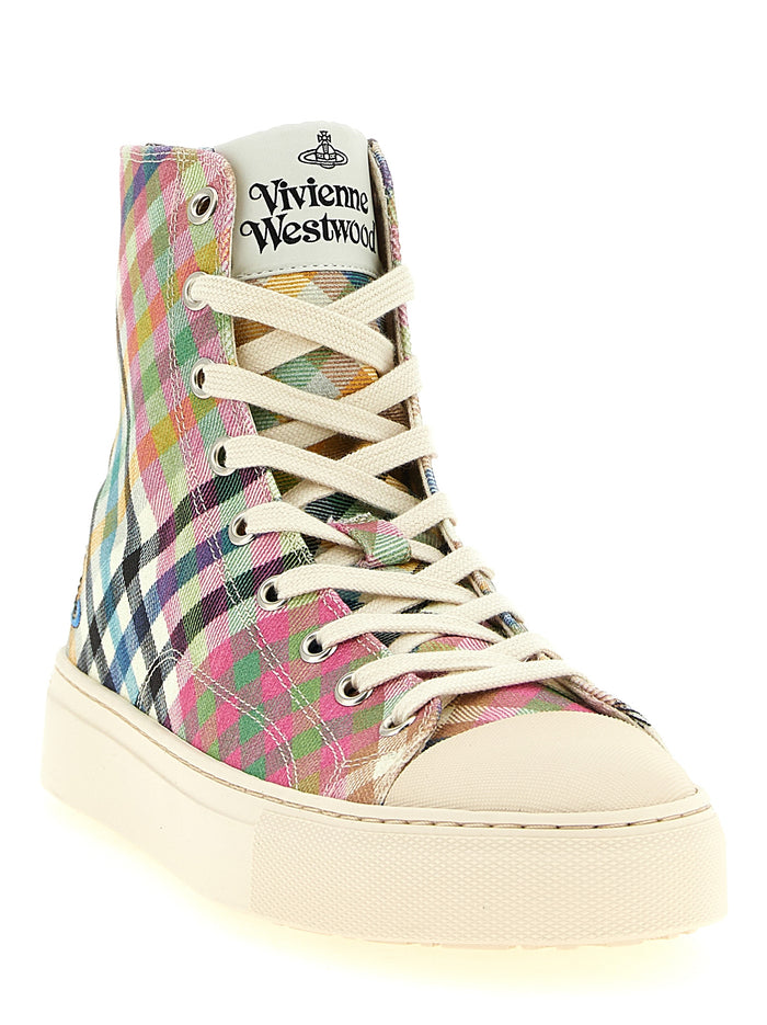 Vivienne Westwood 100% cotton high-top sneaker in multicolor — view 2