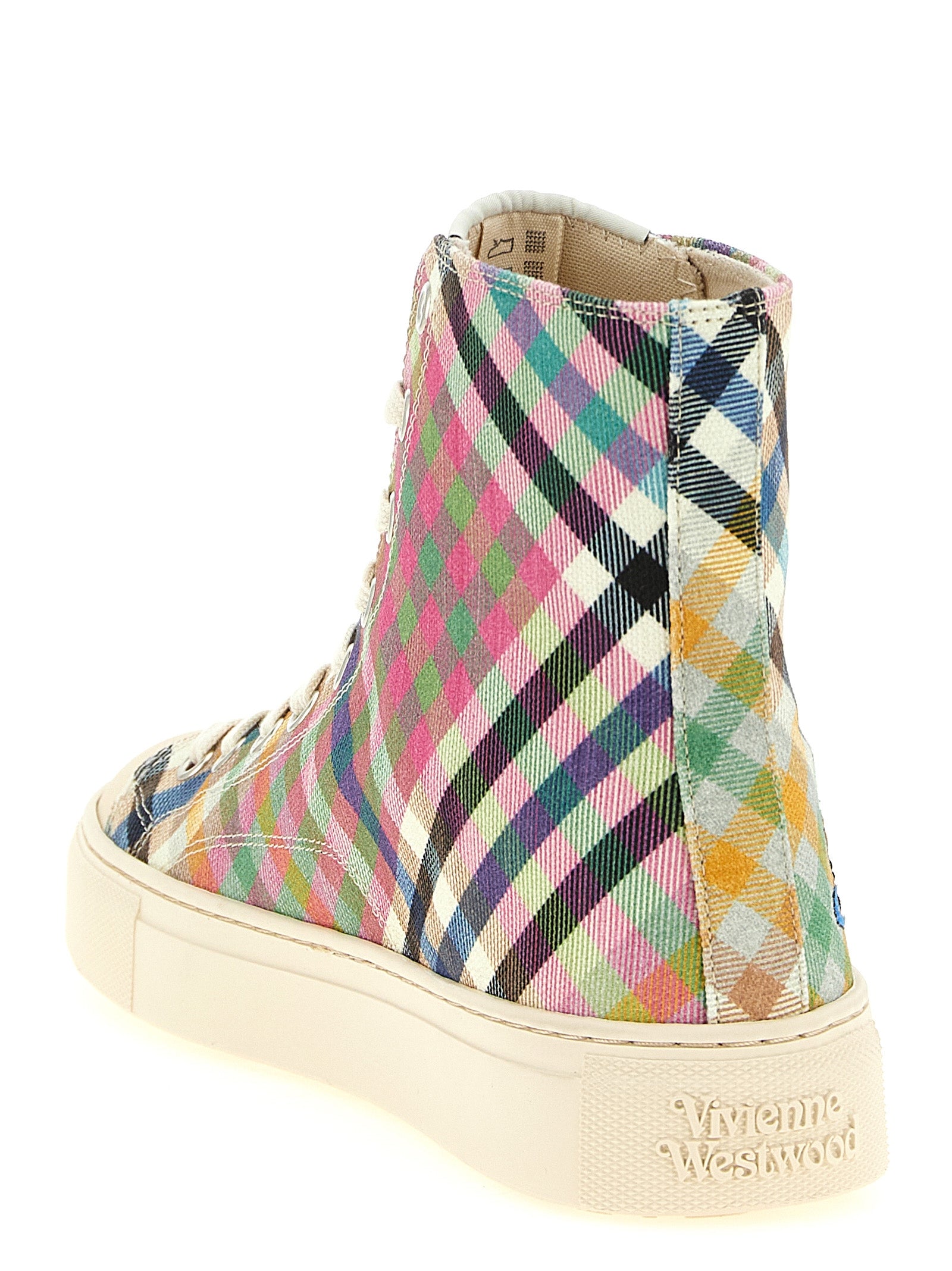 Vivienne Westwood 100% cotton high-top sneaker in multicolor — view 3