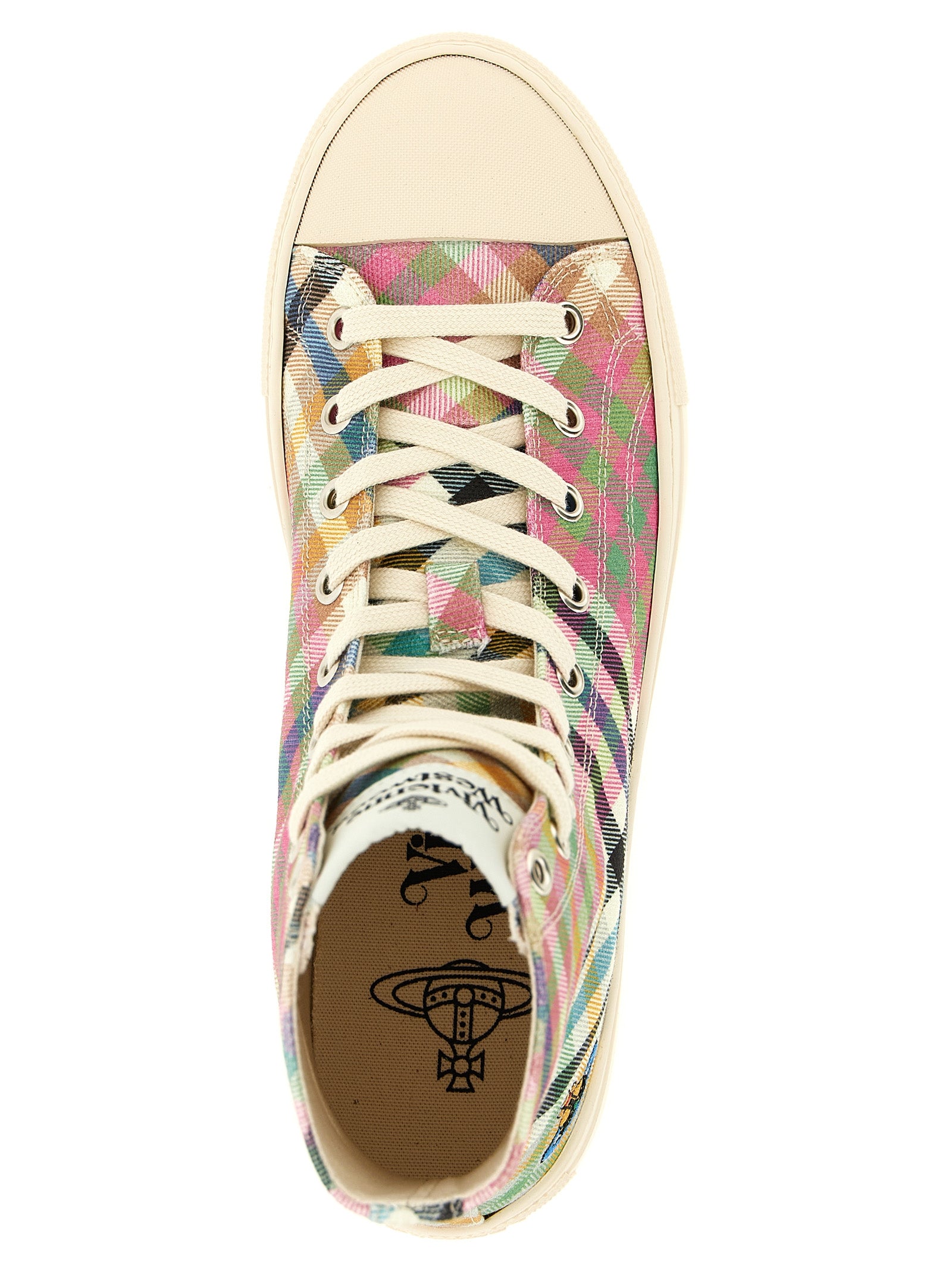 Vivienne Westwood 100% cotton high-top sneaker in multicolor — view 4