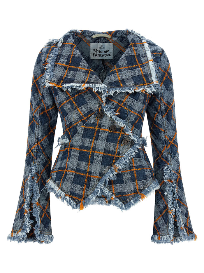 Vivienne Westwood 96% cotton blazer in blue