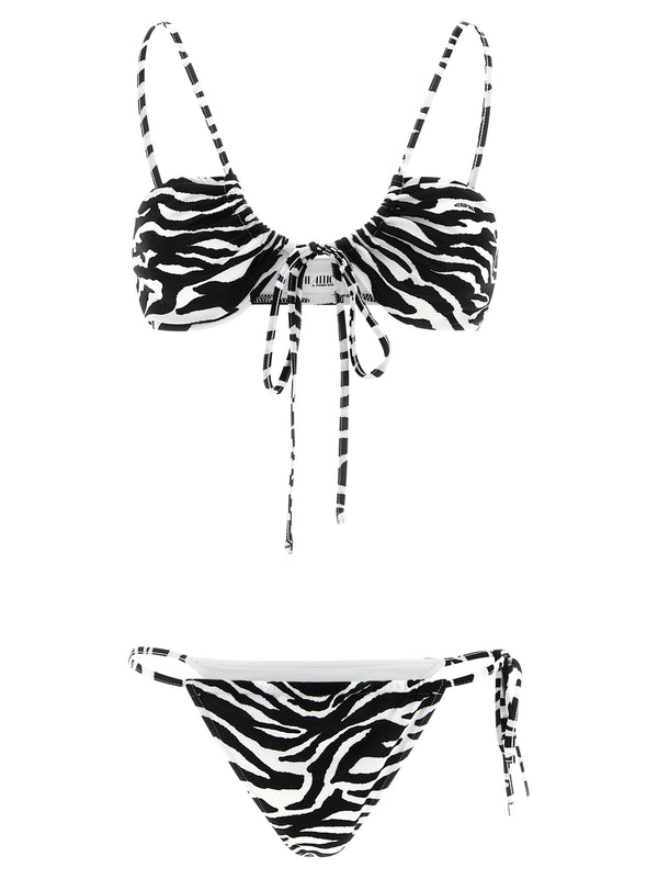 The Attico 80% polyester bikini in white