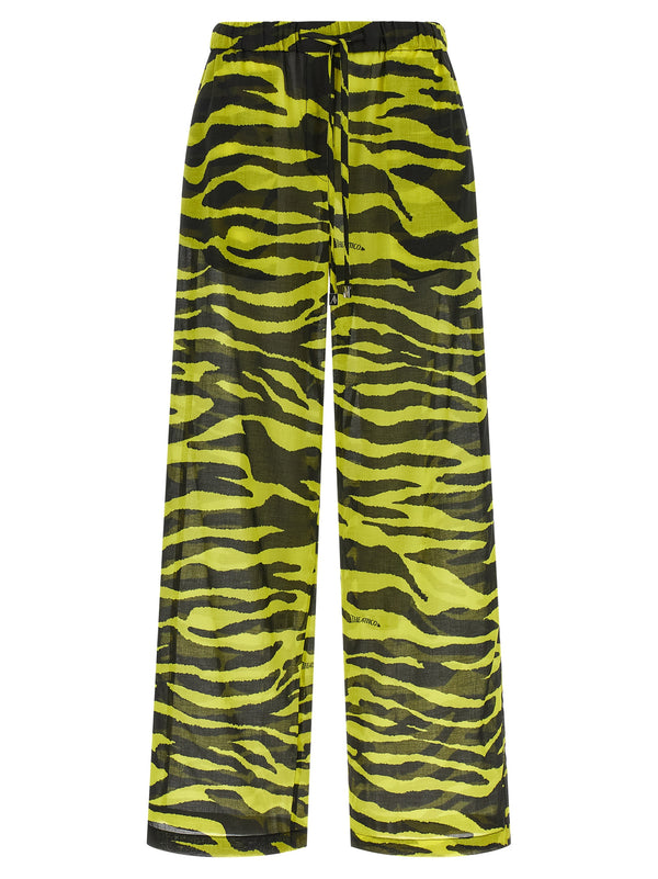 The Attico 100% Cotton trousers in yellow