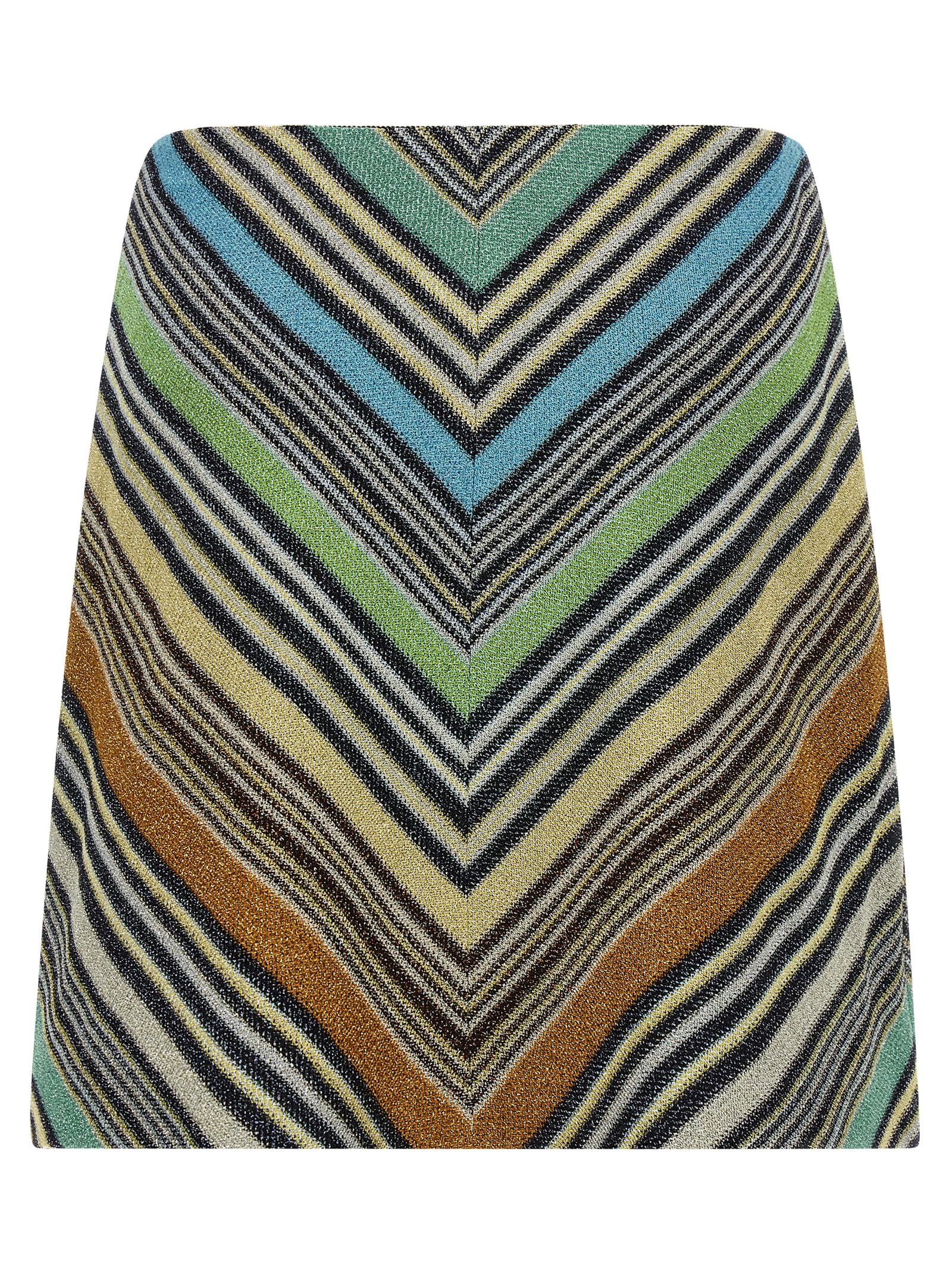 Missoni 83% viscose skirt in multicolor — view 2
