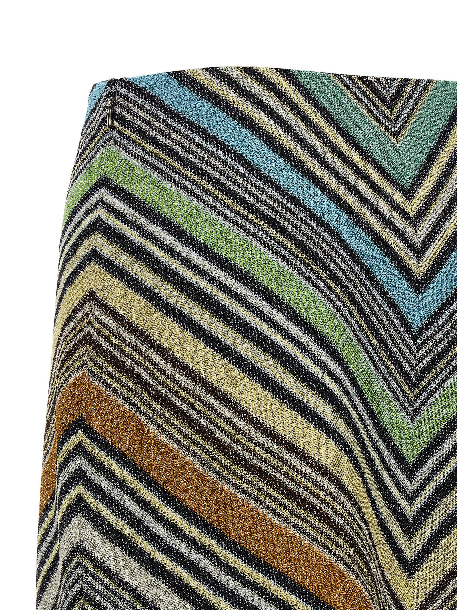Missoni 83% viscose skirt in multicolor — view 4