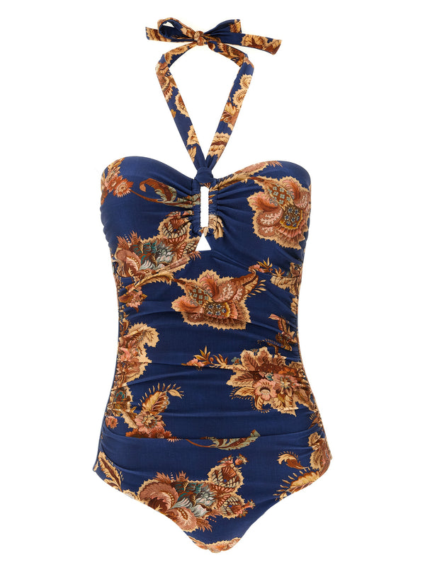 Zimmermann 80% polyamide swimsuit in navy