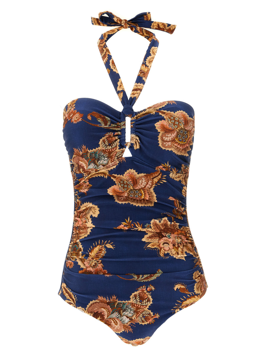 Zimmermann 80% polyamide swimsuit in navy