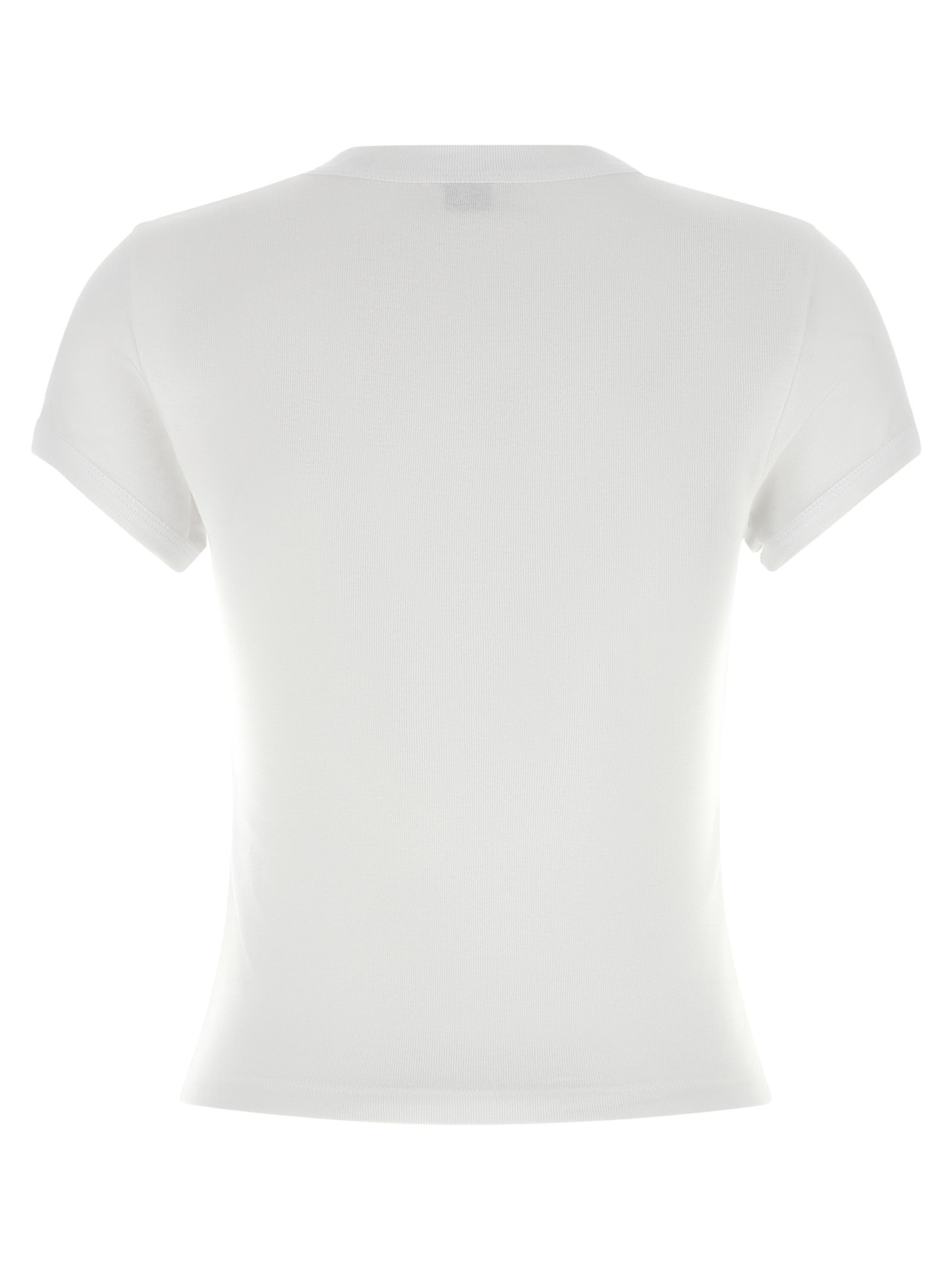 Saint Laurent 100% cotton t-shirt in white — view 2