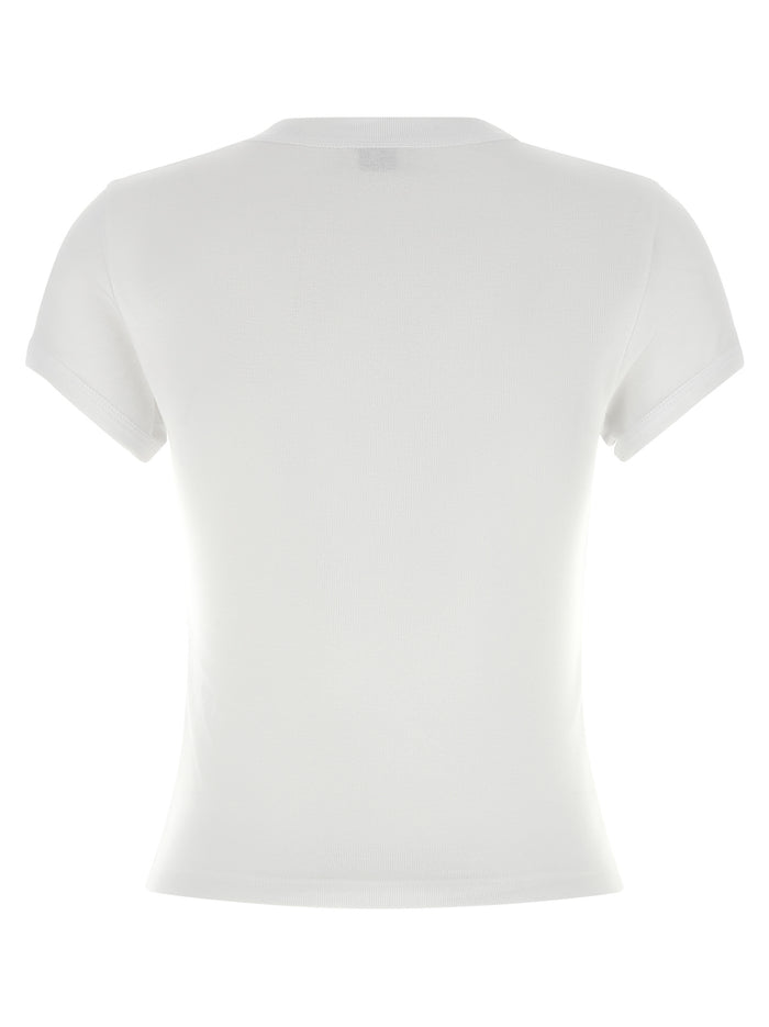 Saint Laurent 100% cotton t-shirt in white — view 2
