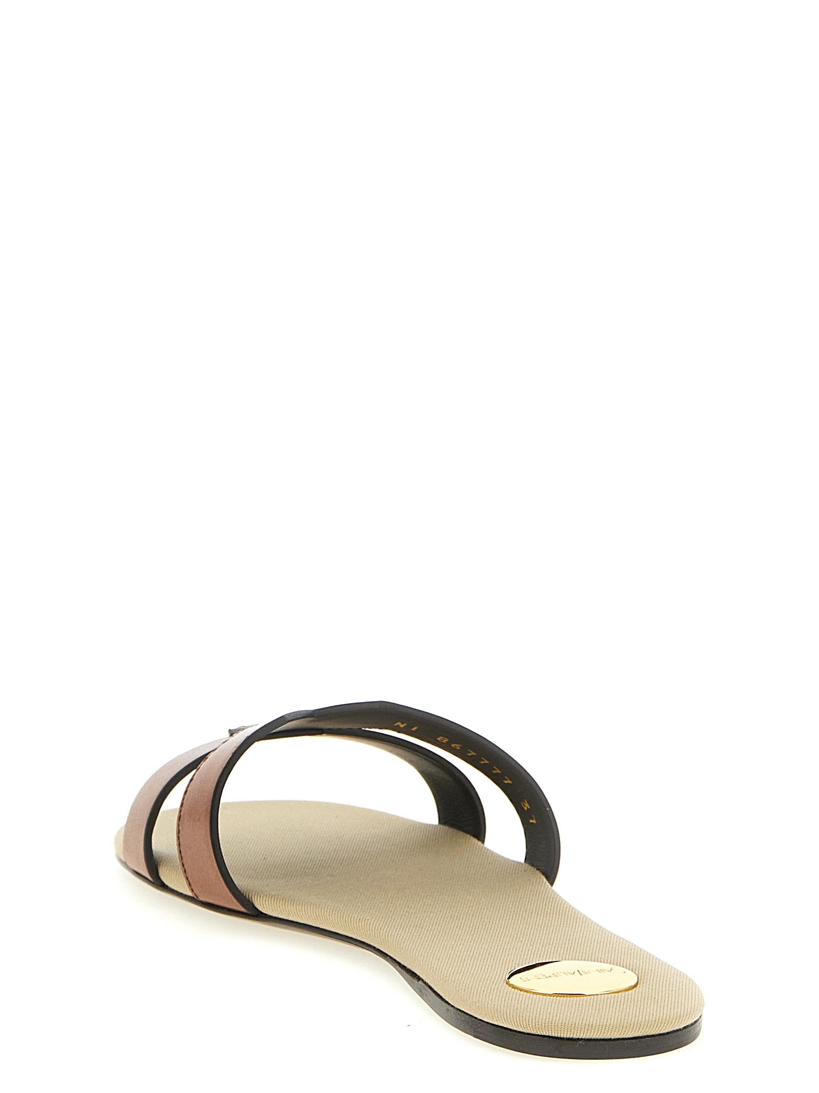 Saint Laurent 100% Calfskin Leather sandal in brown — view 3