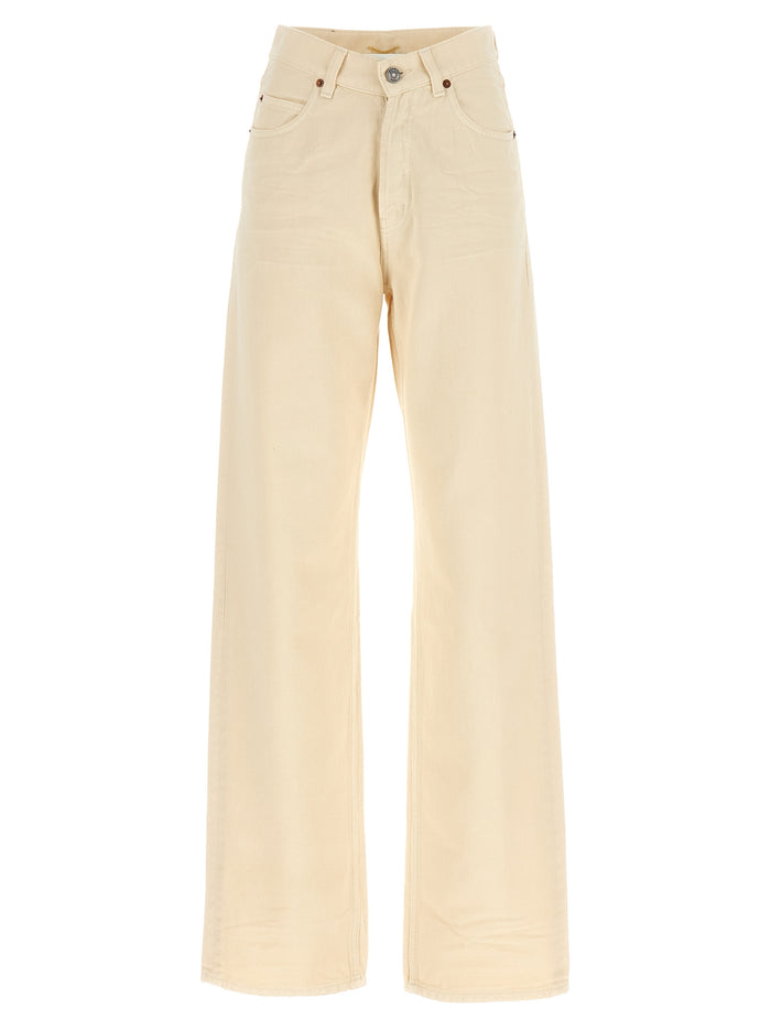 Saint Laurent 100% cotton jeans in beige