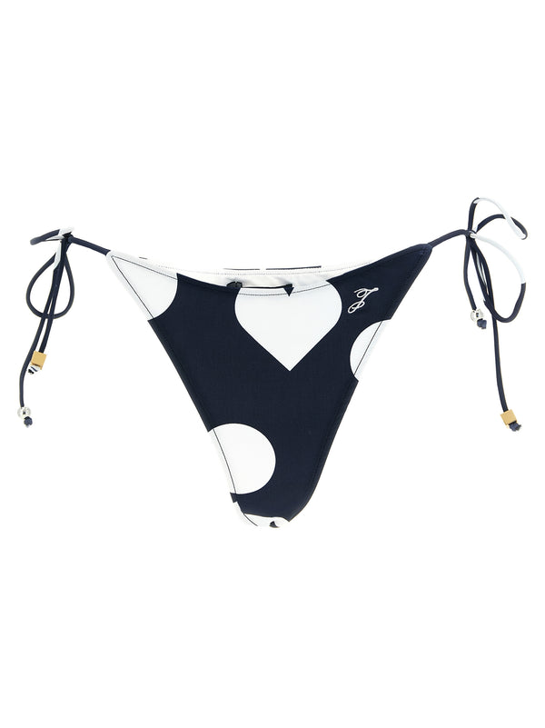 Jacquemus 78% polyamide bikini bottoms in navy