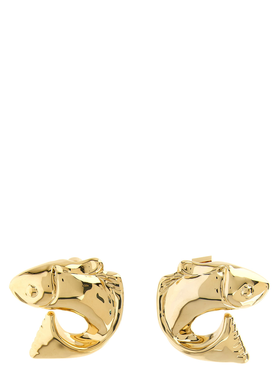Jacquemus 95% copper cufflinks in gold