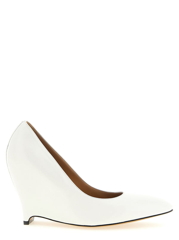 Maison Margiela 100% sheepskin leather pump in white