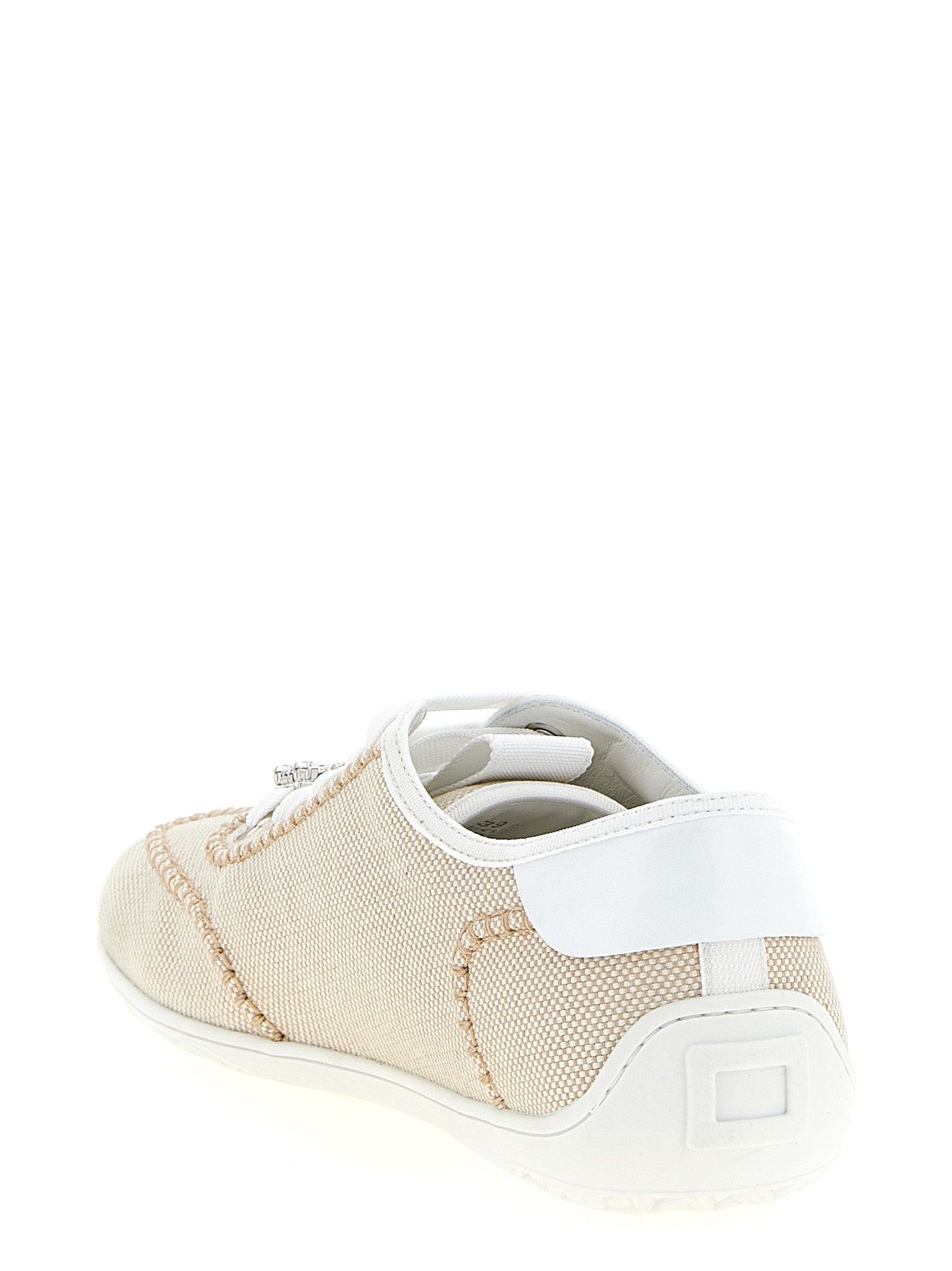 Roger Vivier 80% polyamide sneaker in beige — view 3
