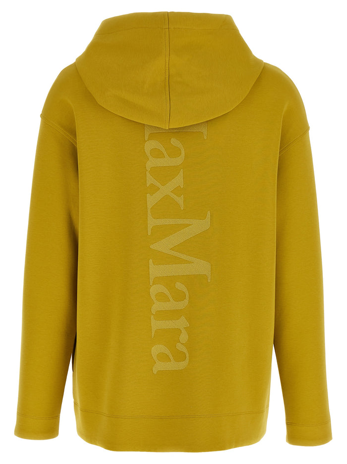 'S Max Mara 78% cotton hoodie in yellow — view 2