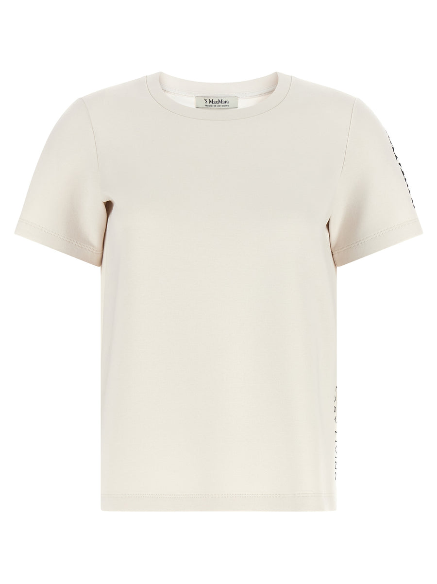 'S Max Mara 78% Cotton t-shirt in beige