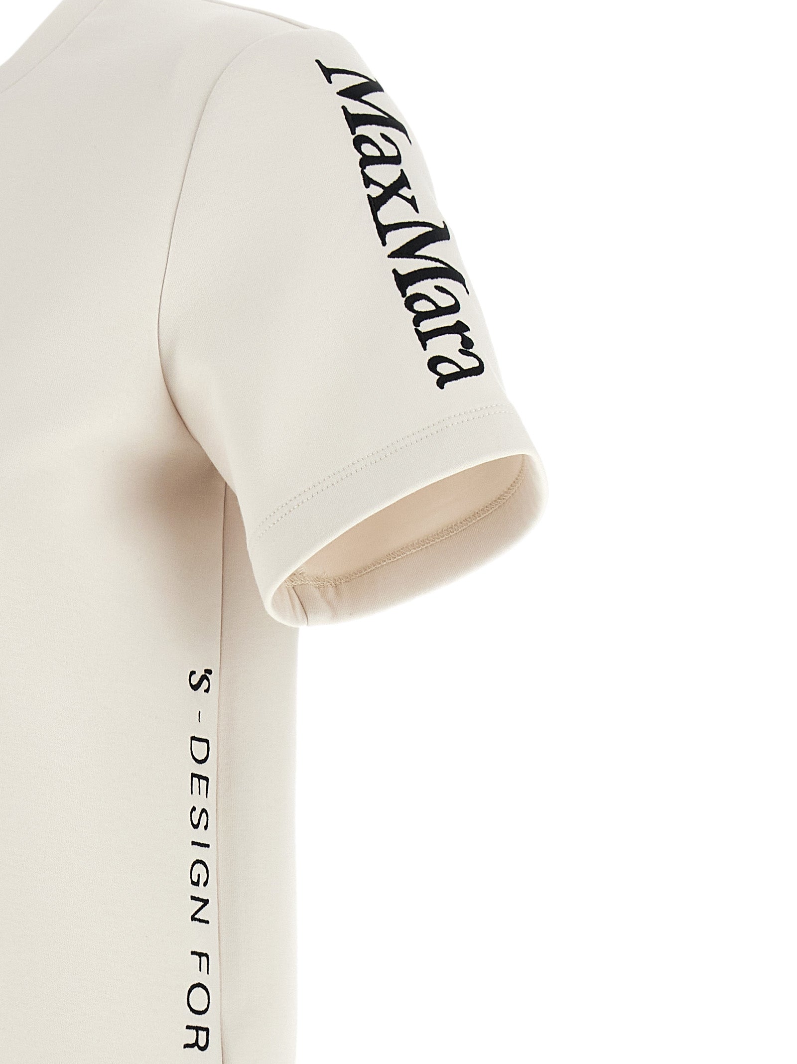 'S Max Mara 78% Cotton t-shirt in beige — view 4