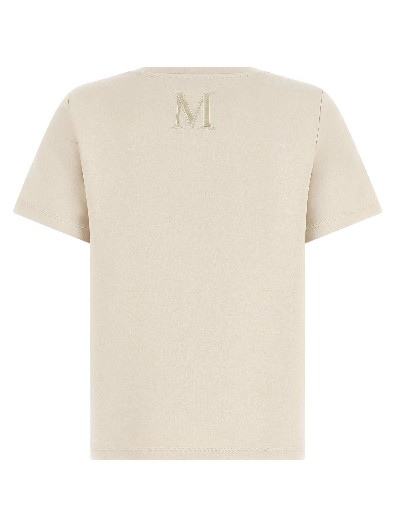 'S Max Mara 78% cotton t-shirt in beige — view 2
