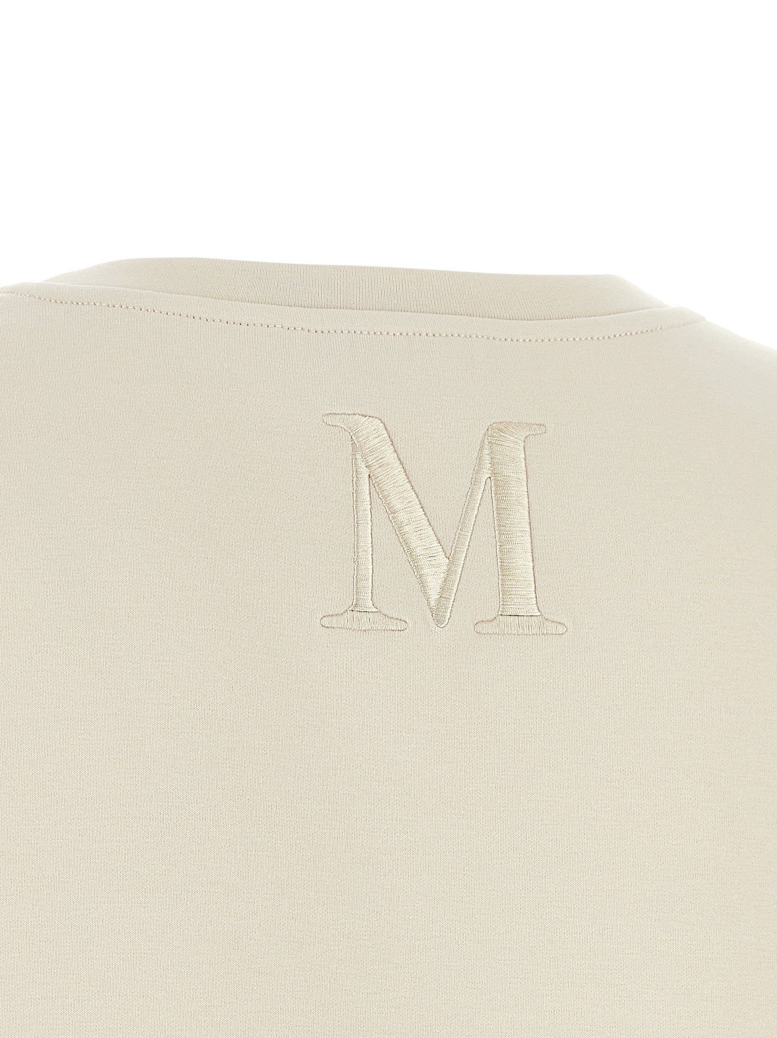 'S Max Mara 78% cotton t-shirt in beige — view 4