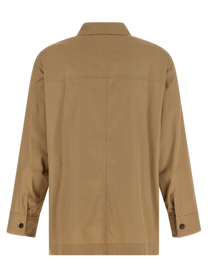 'S Max Mara 100% cotton shirt in beige — view 2