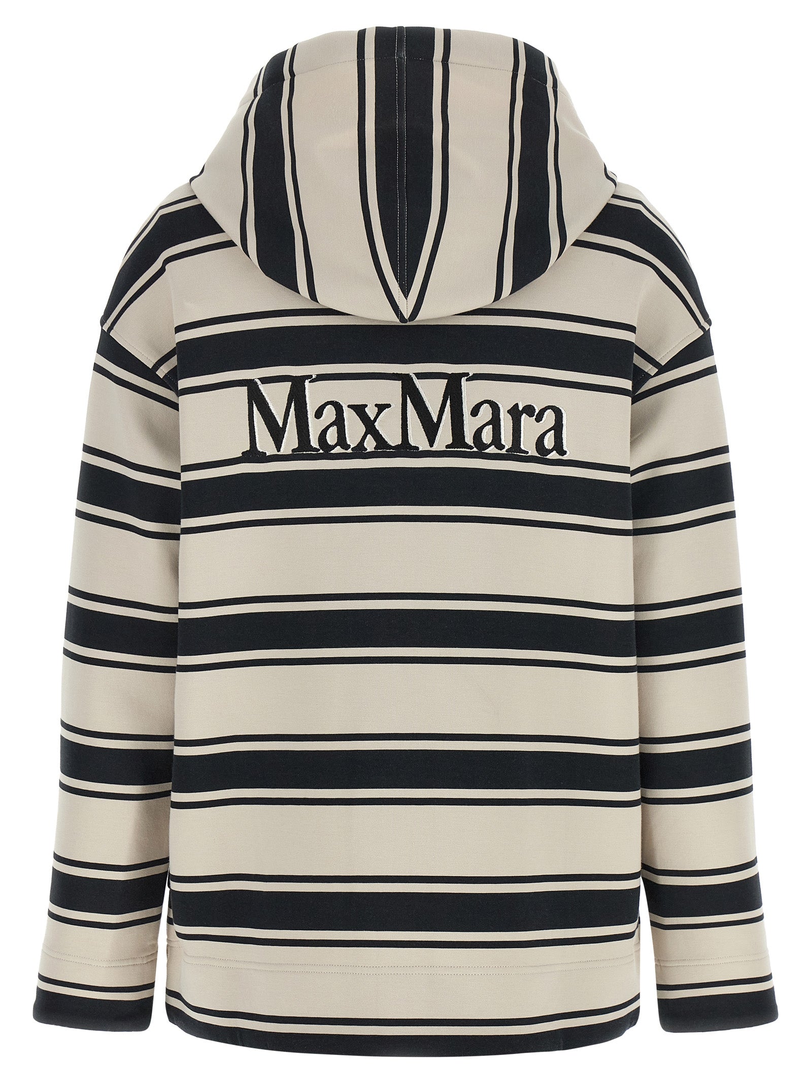 'S Max Mara 73% cotton hoodie in beige — view 2