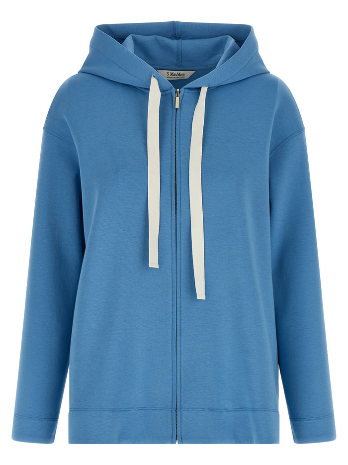 'S Max Mara 78% cotton hoodie in blue