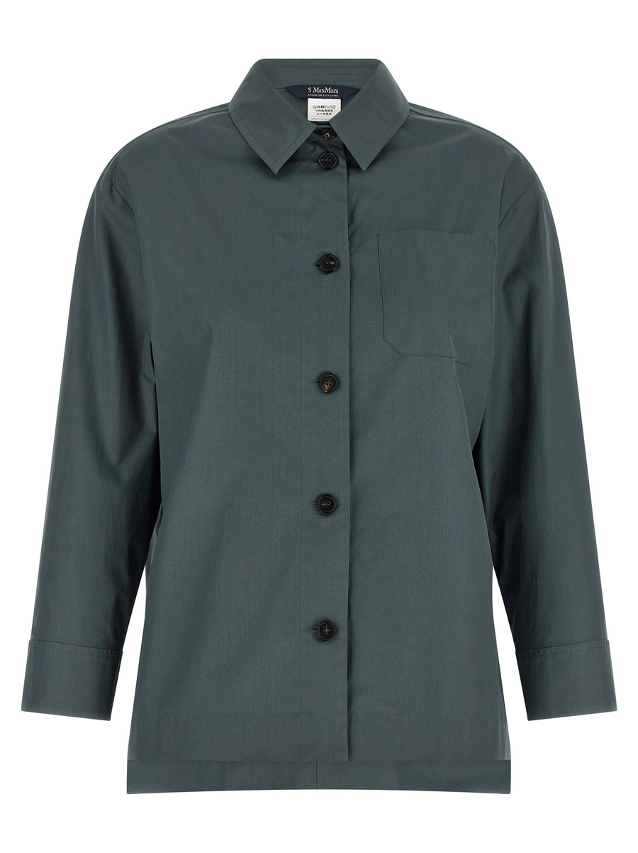 'S Max Mara 100% Cotton shirt in gray