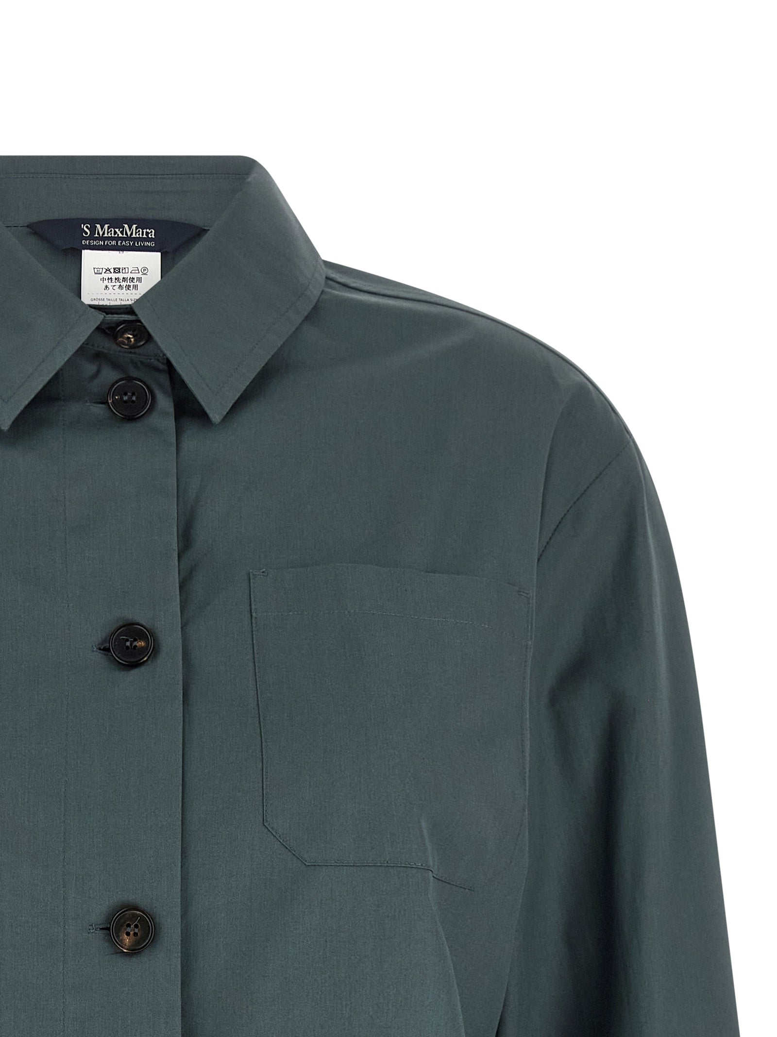 'S Max Mara 100% Cotton shirt in gray — view 3